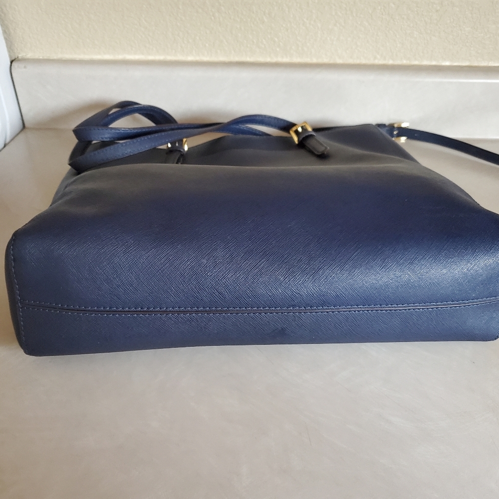 Euc Michael Kors Navy Blue Shoulder Bag Purse xlarge - Picture 4 of 13